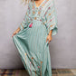 Turquoise Kimono Dress