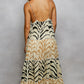 Zebra Print Maxi Dress with Sequin Detail