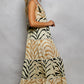 Zebra Print Maxi Dress with Sequin Detail