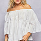 Off Shoulder White Top