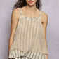 Layered Stripe Camisole Top