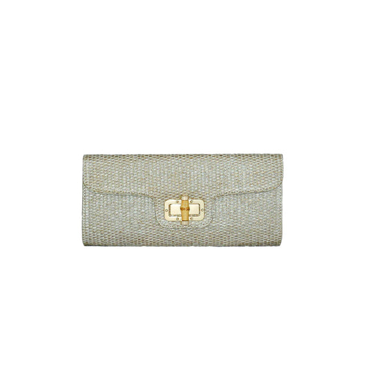 Natural Raffia Clutch Bag