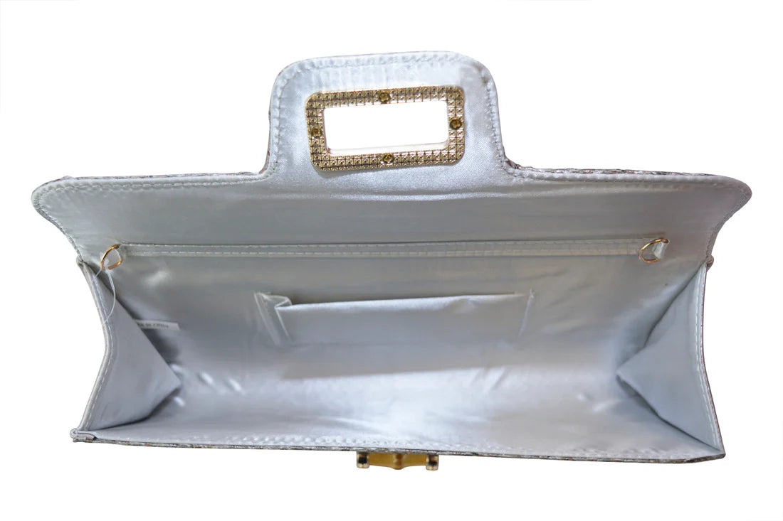 Natural Raffia Clutch Bag