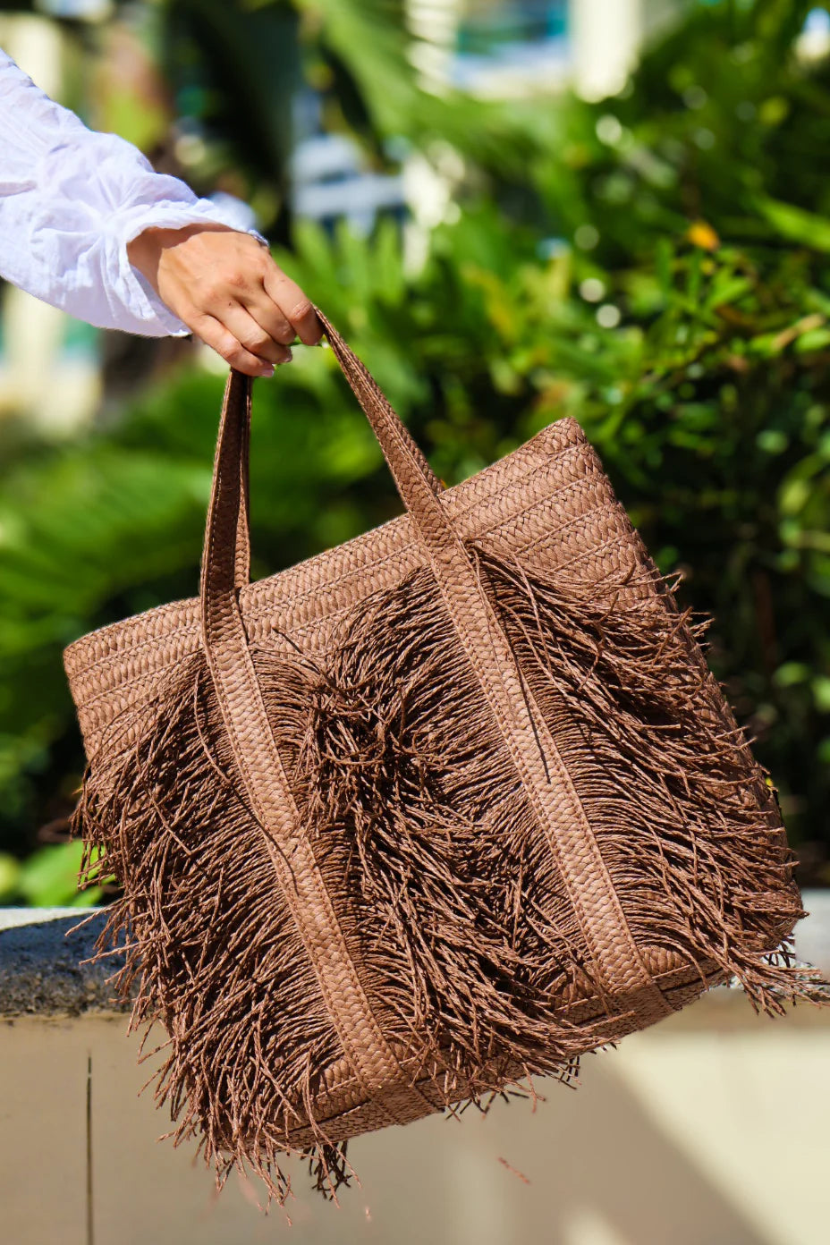 Natural Raffia Tote