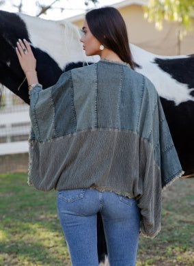Denim Kimono Top