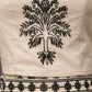 Cream & Black Embroidered Skirt Set