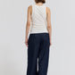 Basic Vest Top in Black and White