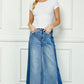 Two-Tone Wide Leg Jeans