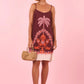Short Palm Print Dress