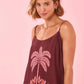 Short Palm Print Dress