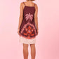 Short Palm Print Dress