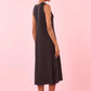 Black Dress with Orange Embroidery