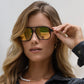 Aviator Sunglasses with Mirror Lens
