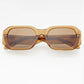 Brown Rectangle Sunglasses
