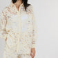 Butter & White Embroidered Button Up Shirt