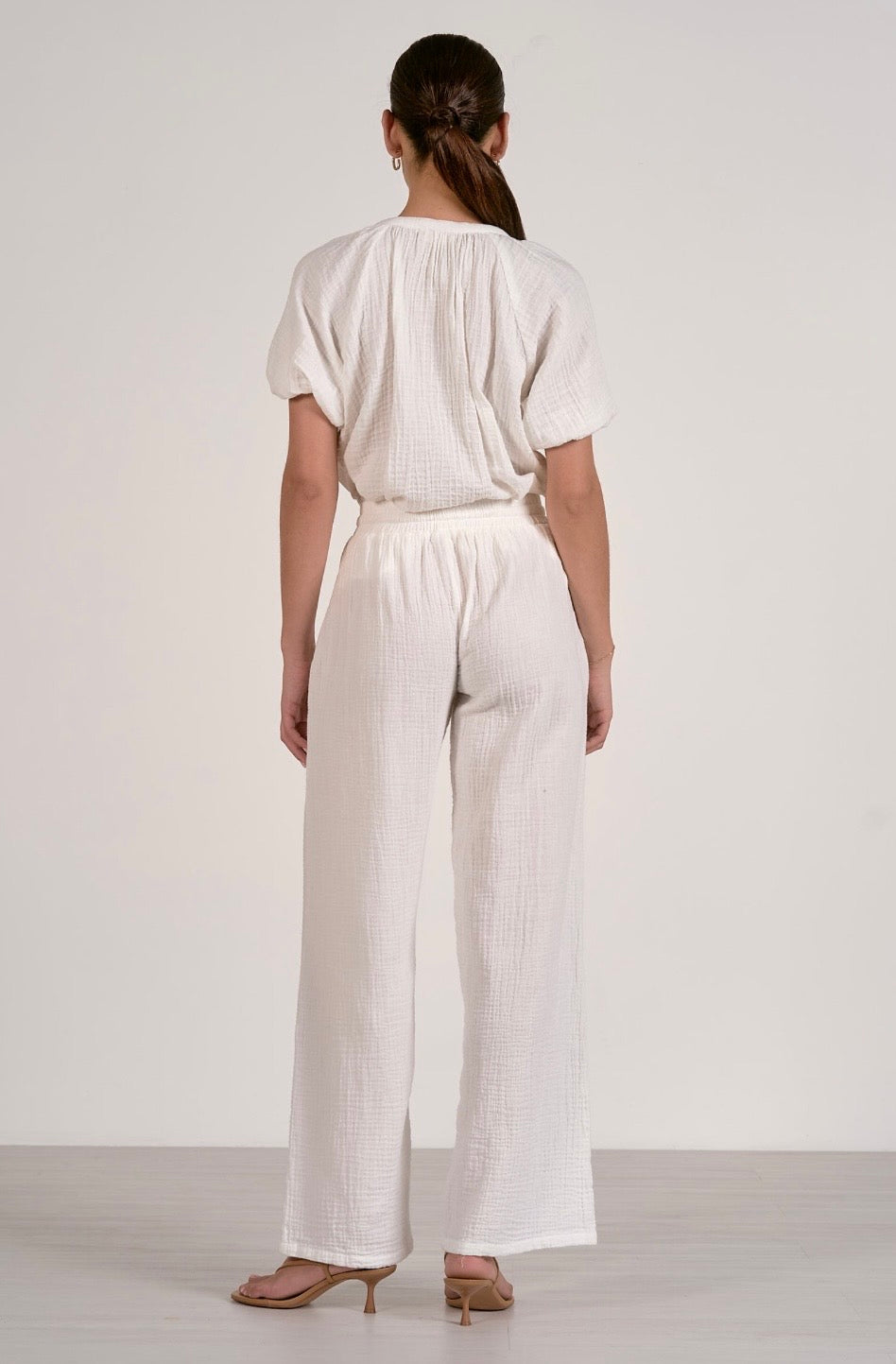 White Gauze Pants