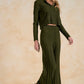 Olive Knit Pants