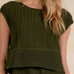 Olive Knit 2 Piece Dress
