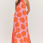 Pink & Orange Halter Dress