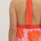 Pink & Orange Halter Dress