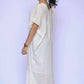 Ivory Cut Out Cotton Kaftan Dress