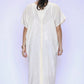 Ivory Cut Out Cotton Kaftan Dress