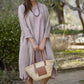 Dusty Pink Linen Duster