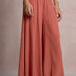 Orange Wide Leg Gauze Pants