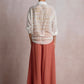 Orange Wide Leg Gauze Pants