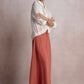 Orange Wide Leg Gauze Pants