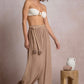 Taupe Pants with Braided Belt