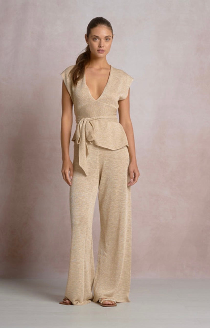 Gold Knit Pants
