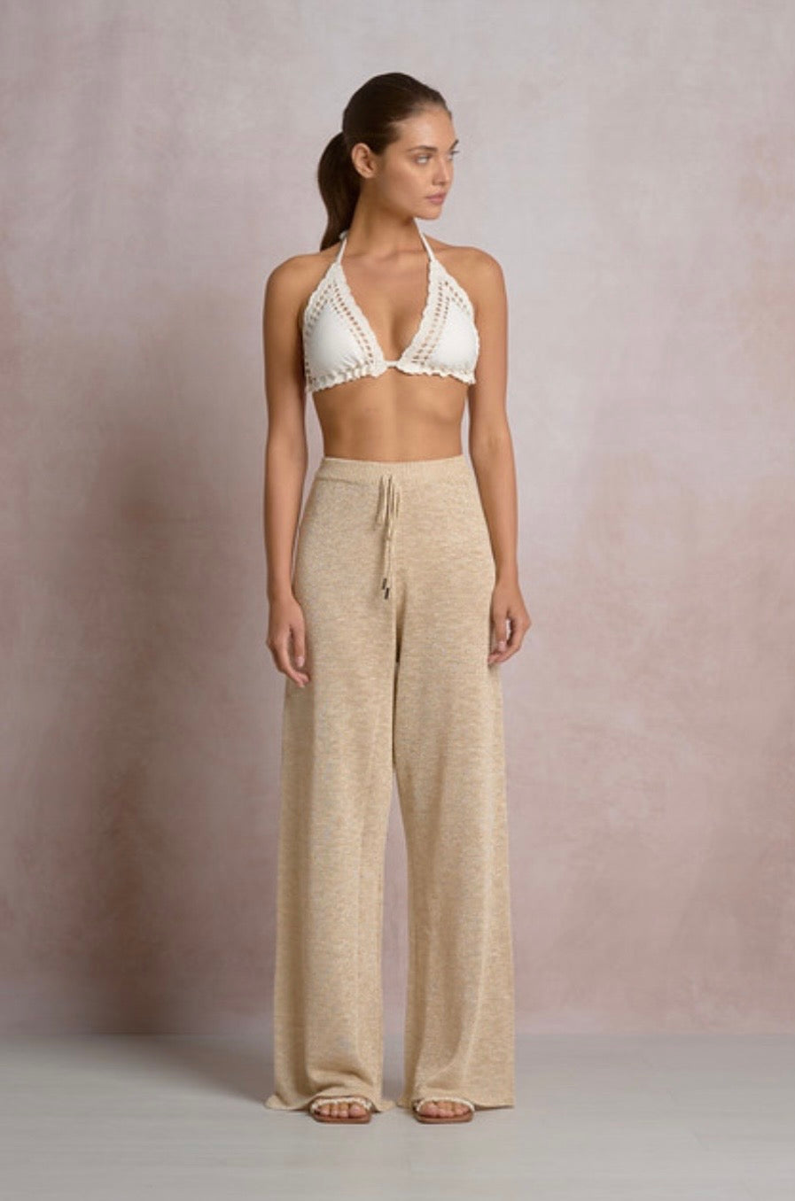 Gold Knit Pants