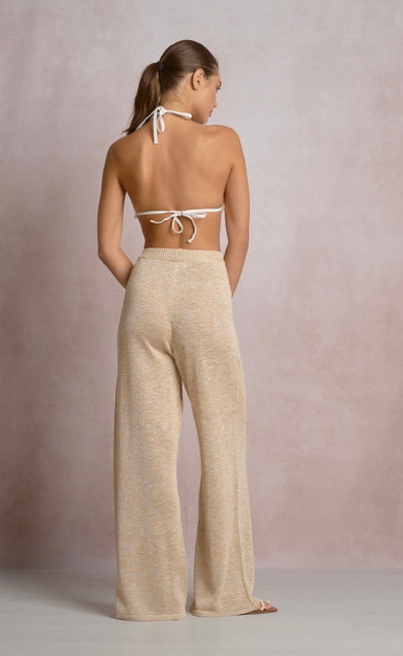 Gold Knit Pants