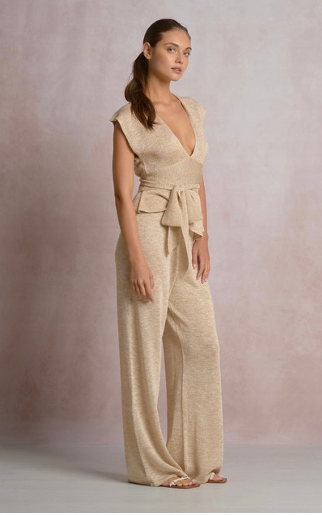 Gold Knit Pants