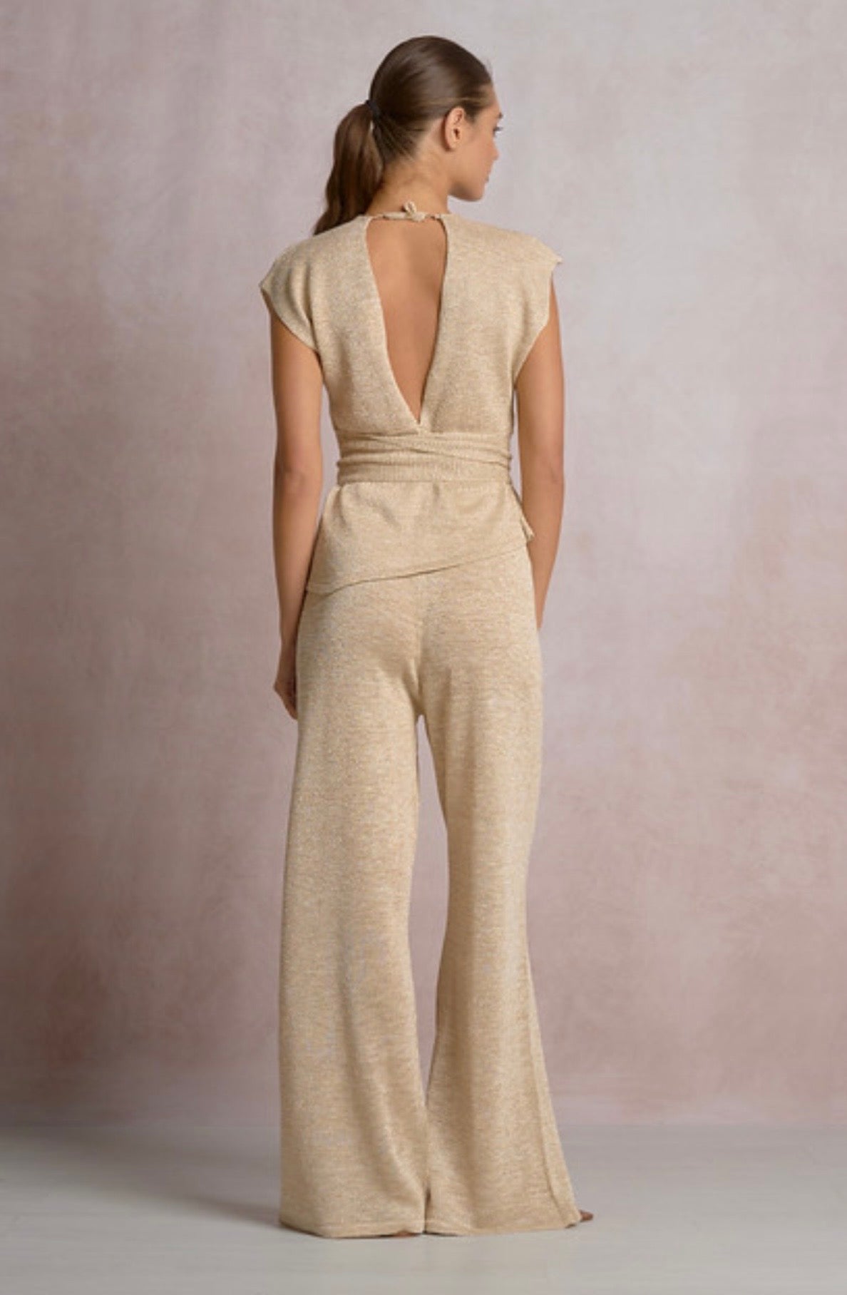 Gold Knit Pants