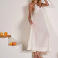 White Linen Dress