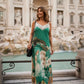 La Dolce Vita Silk Spaghetti Strap Dress
