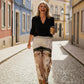 La Dolce Vita White Silk Pants