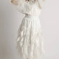 White Skirt with Leaf Detail
