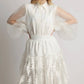 White Skirt with Leaf Detail