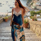 La Dolce Vita Silk Spaghetti Strap Dress