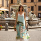 La Dolce Vita Silk Spaghetti Strap Dress