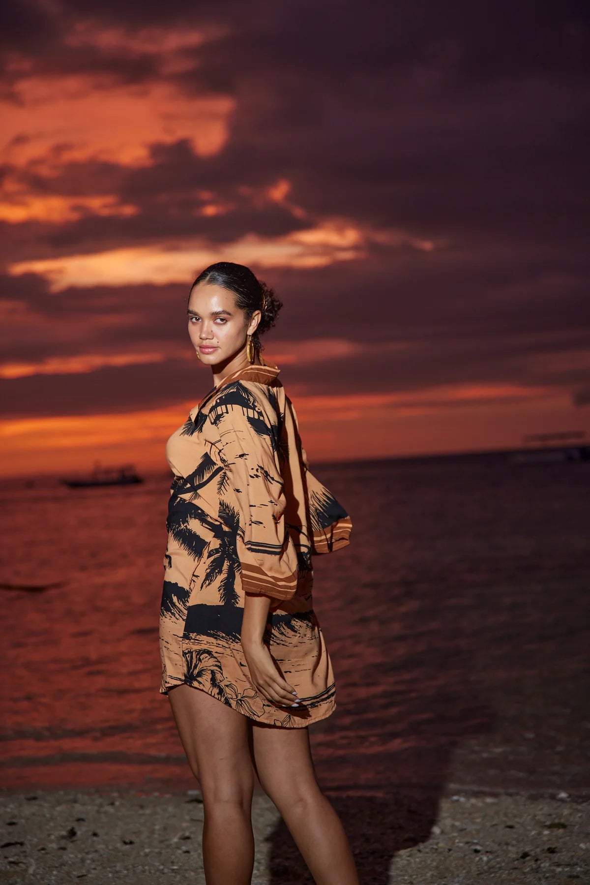 Print Shirtdress