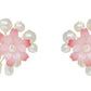 Handmade Pink Floral Earrings