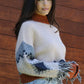 Beaded Fringe Sweater