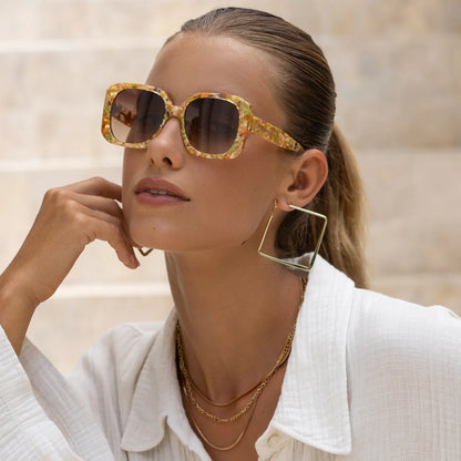 Octagonal Shape Sunglasses