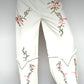 Embroidered White Jeans