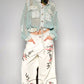 Embroidered White Jeans