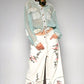 Embroidered White Jeans